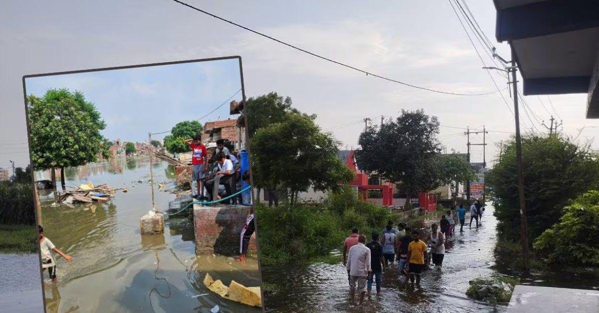 गाजियाबाद में बारिश से बढ़ा हिंडन नदी का जलस्तर, मुरादनगर के गांवों में बाढ़ का खतरा