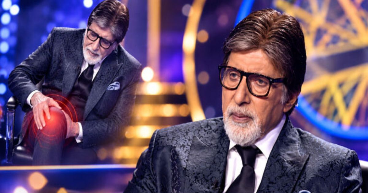 KBC सेट पर अमिताभ बच्चन को लगी चोट, फिसलने के बाद बैठकर किया शो का आगाज