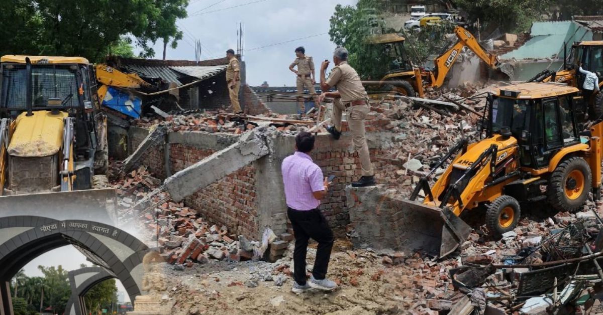 नोएडा अथॉरिटी का बुलडोजर एक्शन: अवैध कब्जे पर सख्ती, 2745 करोड़ की जमीन आजाद