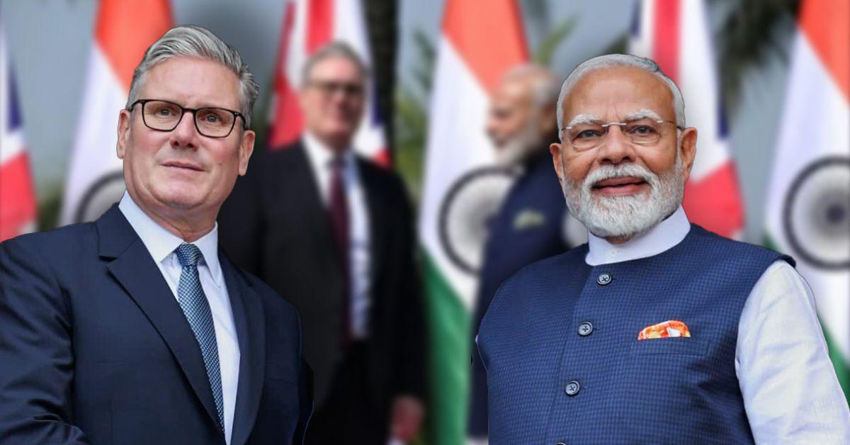  पीएम मोदी और ब्रिटिश पीएम कीर स्टार्मर की मुंबई में मुलाकात