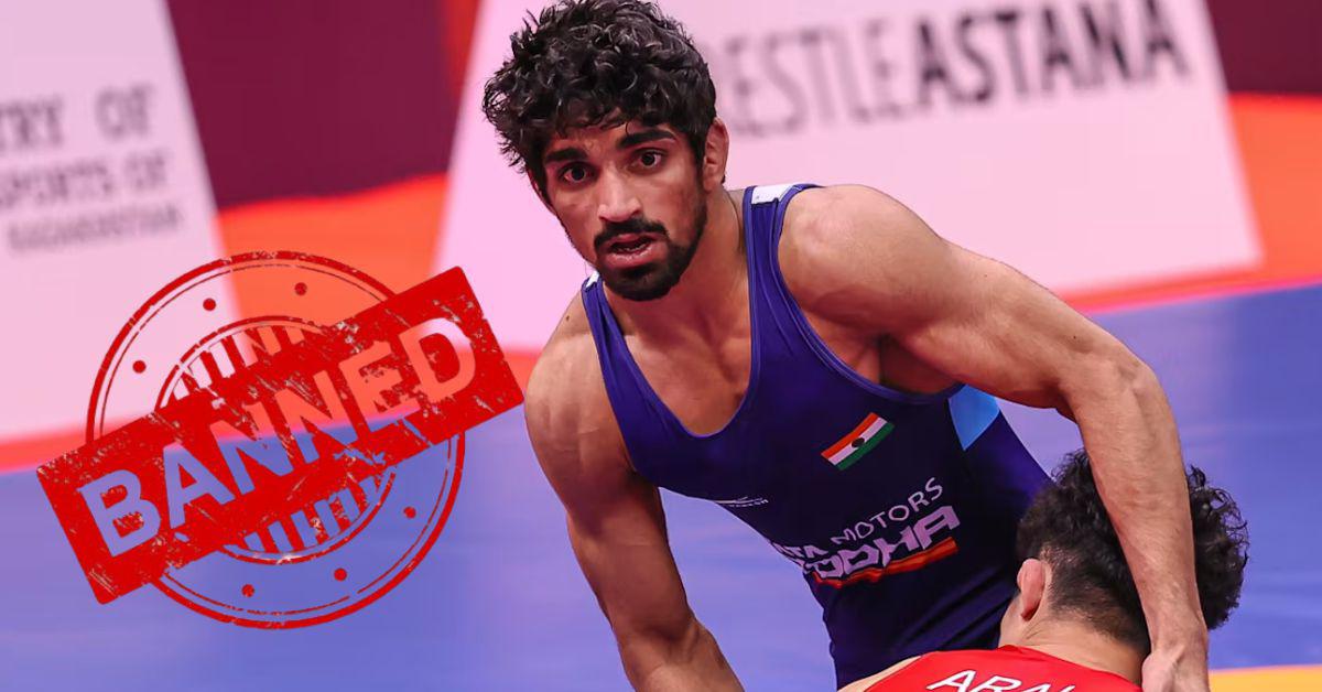  अमन सहरावत पर WFI ने लगाया 1 साल का प्रतिबंध