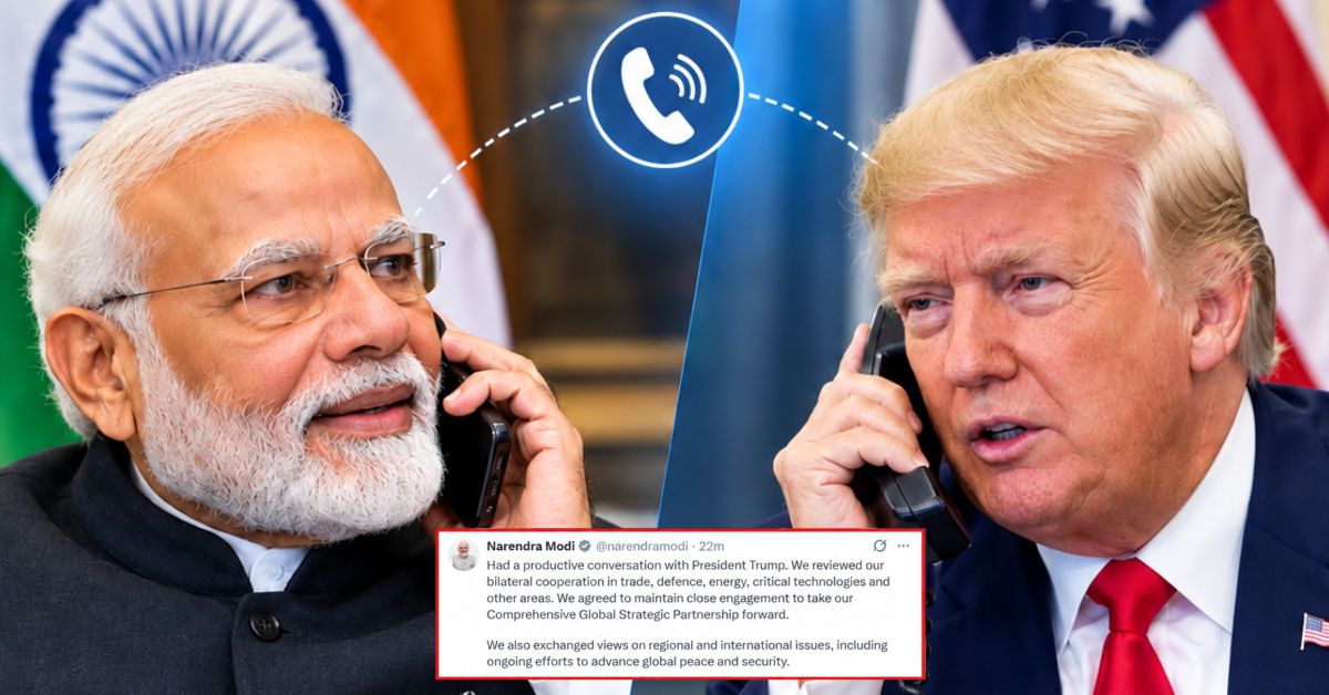 मोदी-ट्रंप फोन कॉल में व्यापार, रक्षा और ऊर्जा पर हुई बातचीत