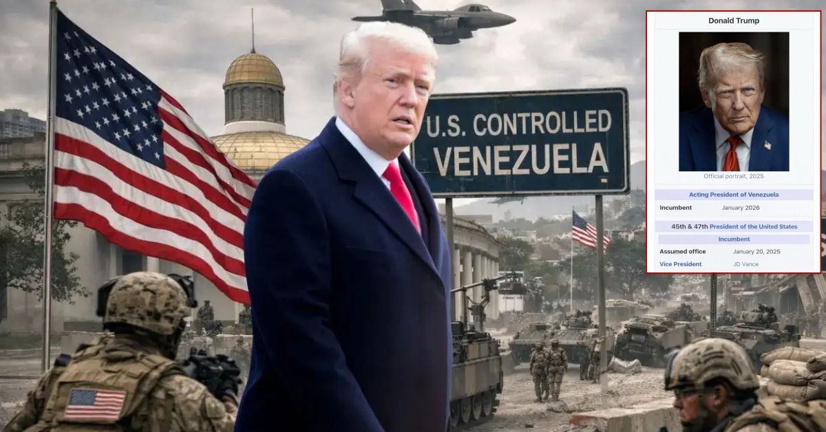  ट्रम्प का बड़ा दावा: खुद को बताया वेनेजुएला का एक्टिंग प्रेसिडेंट