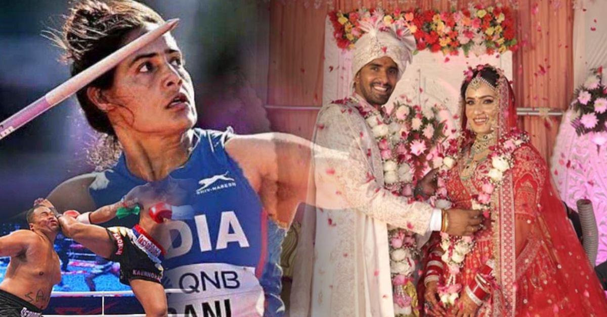  मेरठ की स्टार जेवलिन थ्रोअर और किक बॉक्सर की शाही शादी