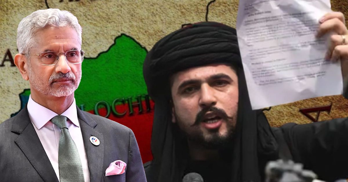 जयशंकर को बलोच नेता का खुला पत्र: &lsquo;हम भारत के साथ&rsquo;, चीन-पाक पर भी चेतावनी